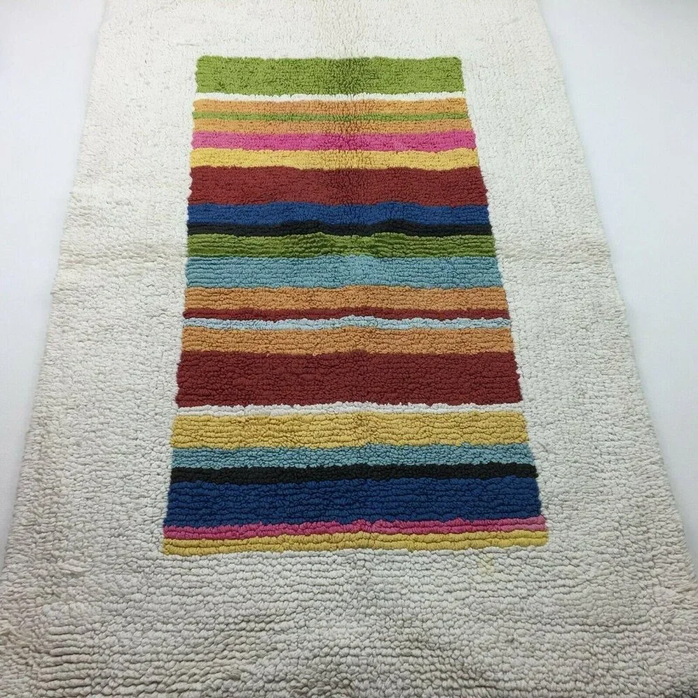 Pottery Barn Puravida Bathroom Cotton Hand Towel Bath Mat Set Pura Vida